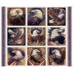 American Spirit 30125 E 3 Row Repeat Panel Quilting Treasures